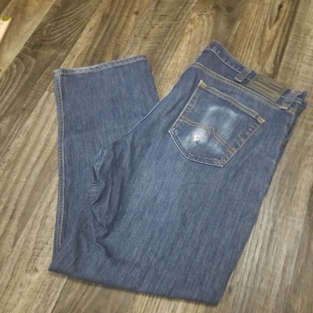 Vintage Diamond Gusset‎ Mens Jeans Size 40x29 Blue Relaxed Straight Made in USA